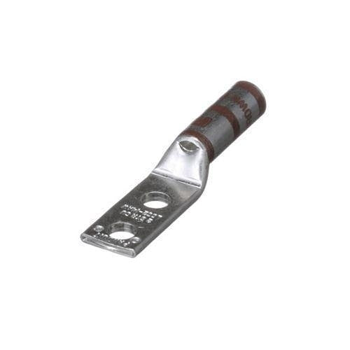 Panduit LCC2-14AW-Q Compression Connector Lug, 2-Hole, #2AWG, Copper