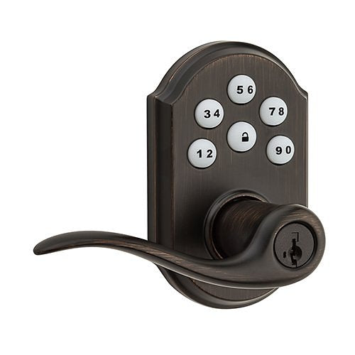 Weiser GED14550 SmartCode Lever Electronic Lock with Z-Wave 500, Venetian Bronze