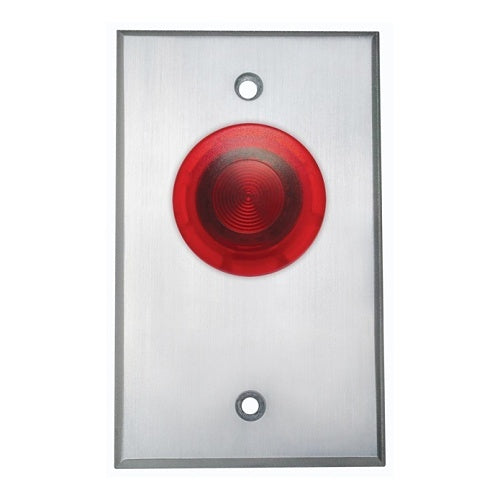 Camden CM-3040R Single Gang Red Illuminated Button, Normally Closed, Push / Pull Mushroom, 12/24V