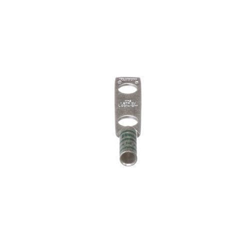 Panduit LCC1-12W-E Compression Connector Lug, 2-Hole, #1AWG, Copper