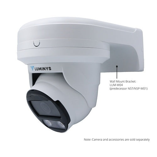 Luminys N5T-4LA2C 4MP LumiLuxSmart IP Turret  Camera, IR, White-Light LED, and Dual-Mode, 2.8mm Lens