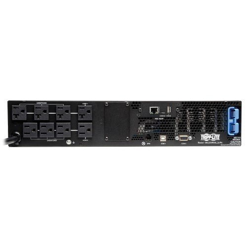 Eaton Tripp Lite SM2200RMXL2UPN SmartPro 120V 2200VA 1920W Line-Interactive Sine Wave UPS, 2U, Extended Run, WEBCARDLXE, LCD, USB, DB9