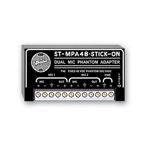 RDL ST-MPA48 Dual Microphone Phantom Adapter, 48V Image of RL-STMPA48