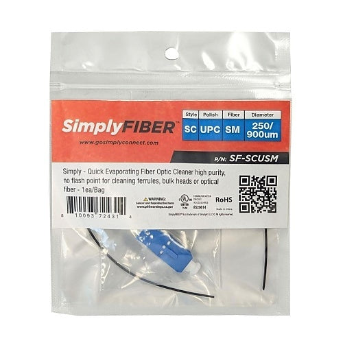 SimplyFIBER SF-SCUSM Mechanical Connector, SC/UPC, Single-mode