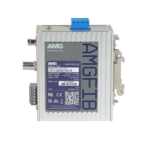 AMG Systems AMGFIB-1VT-3CC-S1A AMGFIB Series 1-Channel CVI / TVI / AHD / CVBS Video Transmitter, 3-Port Contact Closure, Singlemode 20Km, 1-Fiber, A-Side