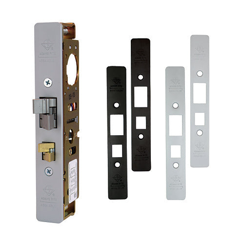 Adams Rite 4300-30-1RP 4300 Steel Hawk Electrified Deadlatch RITE Pack Kit, 1-1/8" Backset for Surface Mount Strike, Includes (4) Faceplates, Clear and Dark Bronze Anodized