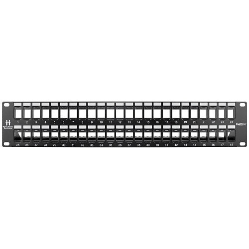 Lynn Electronics PRO-CPP-BLANK-2U-48 ProFIT Patch 2U 48-Port Keystone Jack Panel