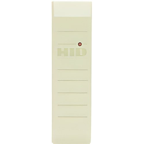 HID 5365EBT00 MiniProx Plus Proximity Reader with Wiegand Output and Terminal, Beep on, LED Normally Red, Reader Flashes Green on Tag Read, Beige