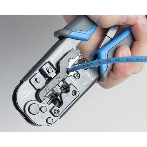 Jonard Tools UC-4569 6-in-1 Crimping Tool, RJ45 Pass-Thru and RJ11/12 Modular