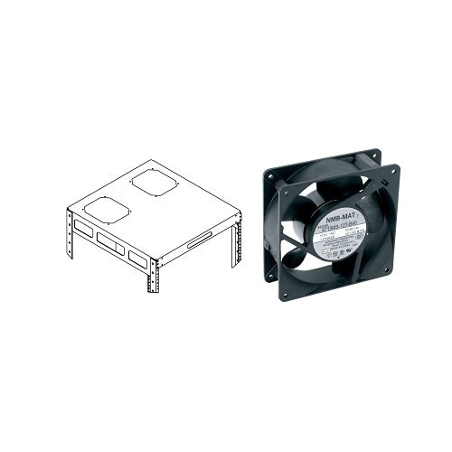 Middle Atlantic AXS-FAN-K AXS Series 114 CFM Fan Kit, 4.5\\" Fans