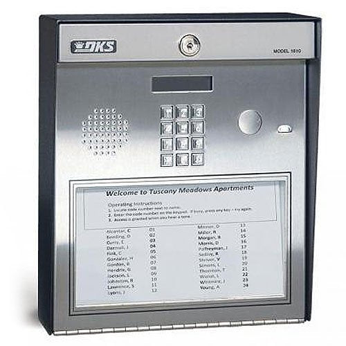 DoorKing 1810-095 1810 AP Series Access Plus Telephone Entry System, Surface Mount, 27 Phone Numbers, Relays, Auxiliary Inputs, IP Addressable