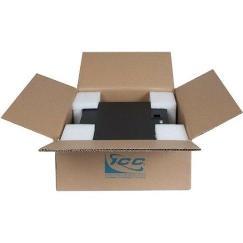 ICC ICFODE41WM Mounting Box for Fiber Optic Cassette, Adapter Panel Black Powder Coat