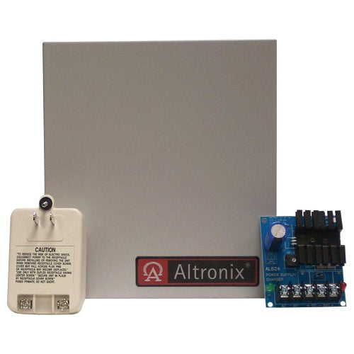 Altronix AL624ET Linear Power Supply/Charger with TP1620, Single Class 2 Output, 12VDC at 1.2A, BC100 Enclosure Image of AX-AL624ET