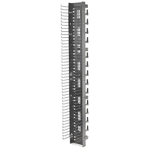 Hubbell VM618 MAX Series Vertical Cable Manager with Cable Basket, 6\\" Width, 18\\" Depth