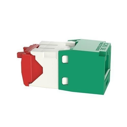 Panduit CJ5E88TGGR Mini-Com Module Cat 5e UTP Keystone Jack, 8 Pos 8 Wire, Green