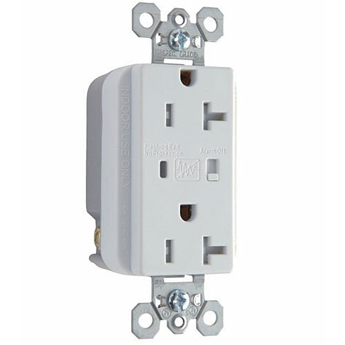 Pass & Seymour TR5362WSP Tamper-Resistant Extra Heavy Duty Surge Protective Duplex Receptacle, White