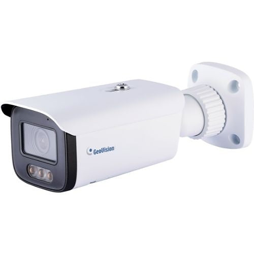 GeoVision GV-GBLF4813 AI 4MP H.265 4.3x Zoom Super Low Lux WDR Pro Full Color Warm LED IR Bullet Camera