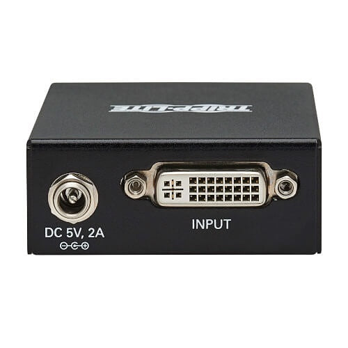 Eaton Tripp Lite B140-002 2-Port DVI over CAT5/6 Splitter / Extender, Box-Style Transmitter for Video, DVI-D Single Link, 200\' (60m)