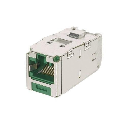 Panduit CJSK6X88TGGR Keystone Jack, Mini-Communication Keyed Module CAT6A