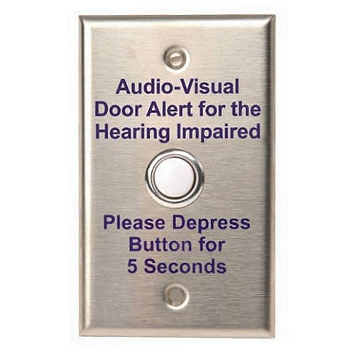 Edwards Signaling 148 Series Push Button Plate, Stainless Steal