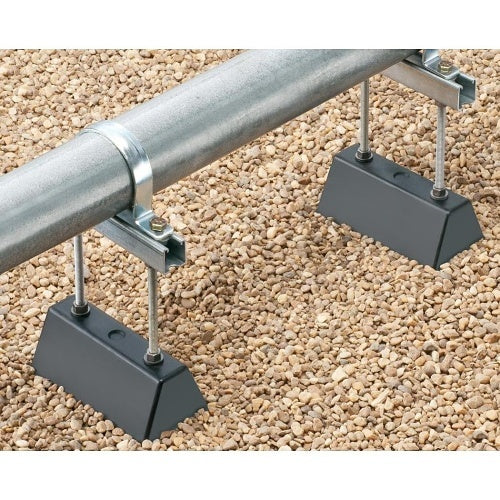 Arlington RTS12 Roof Topper Conduit and Raceway Support, Supports up to 2000lb, 9\\" Strut, Black