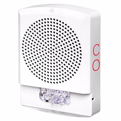 Eaton ELFHSW-CO Eluxa Low Frequency Indoor Horn Strobe, Wall Mount, 24V, 110/177 cd, CO Marking, White