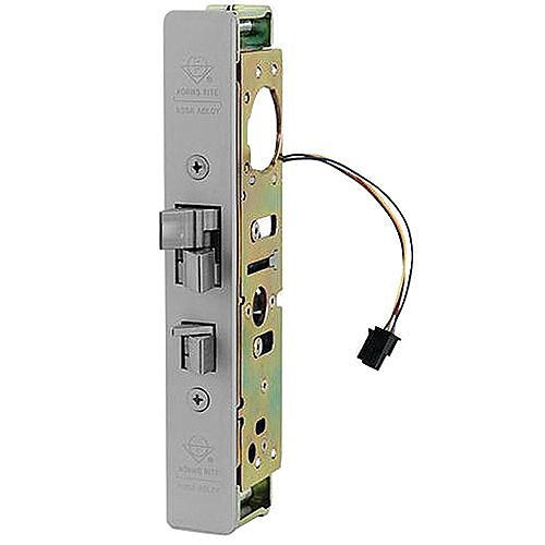Adams Rite 4300-20-202-628 4300 Steel Hawk Electrified Deadlatch, 31/32" Backset for Radius Mortised Strike, Clear Anodized