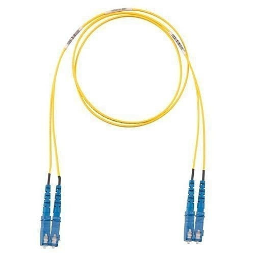 Panduit F923RSNSNSNM005 Fiber Optic Patch Cord, OS2 2-Fiber 3mm PC OFNR Silver Coated Copper Duplex Standard, 5m