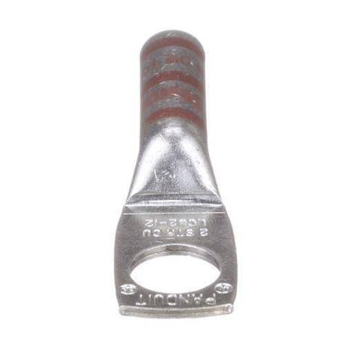 Panduit LCB2-12-Q Compression Connector Lug, 1-Hole, #2AWG, Copper