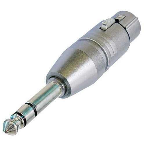 NEUTRIK NA3FP 3-Pole XLR Female Stereo 1/4" Plug Adapter