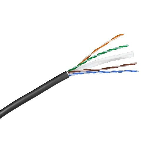 Hubbell HC6SPBK CAT6 NEXTSPEED Plenum Cable, Sweep Tested to 550 MHz, 1000\' Spool, Black