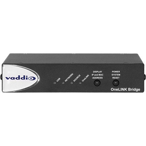 Vaddio 999-9595-000 OneLINK AV Bridge for HDBaseT Conference Cameras, Streaming Audio and Video for HDBaseT Cameras