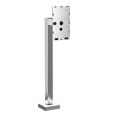 Pedestal Pro 33PED-MVI-002-304 Access Control Mounting Post, 45\\", 304 Stainless Steel with 12\\" Neck and MVI KeyCom Lite System