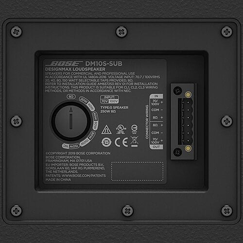 Bose Professional DesignMax DM10S-SUB 10 in. Surface Mount Subwoofer, 300W, White