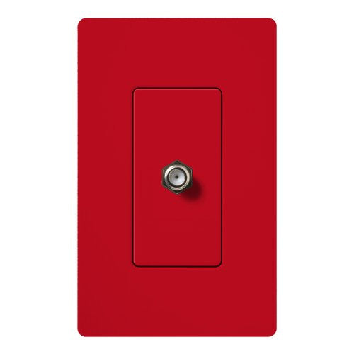 Lutron SC-CJ-HT Claro Coaxial Cable Jack, Fits Decorator-Style Wall Plates, Hot