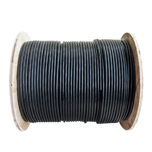 ADI PRO 0E-CAT6DB1BK CAT6 23/4 Direct Burial Cable, 1000\' Wood Reel, Black