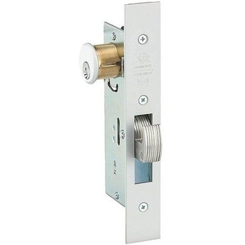 Adams Rite MS1850SN450-628 MS180SN Series MS Deadlock, Standard 1 1/2� Backset, Flat Faceplate, ANSI, Hookbolt, Non-Handed, Clear Anodized Image of R8-MS1850SN6
