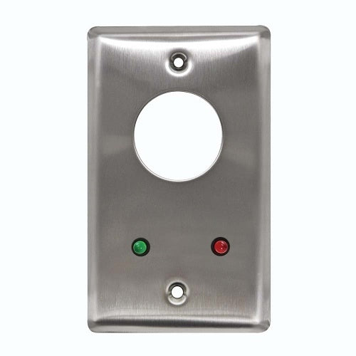 Camden CM-1290-7224 Key Switch, DPDT Maintained, Red and Green 24V LEDs Mounted On Faceplate