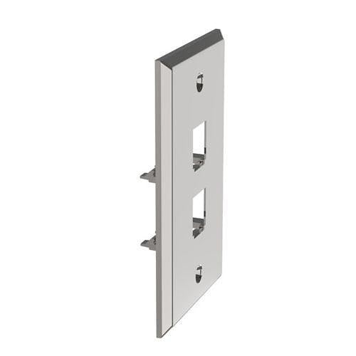 Panduit CFP2SY Stainless Steel Faceplate, 2-Port