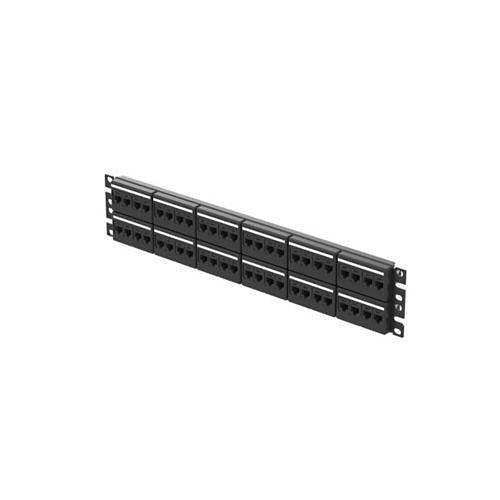 Panduit CPPKL6G48WBL Patch Panel, 48 Port CAT 6, TG Kit with Label