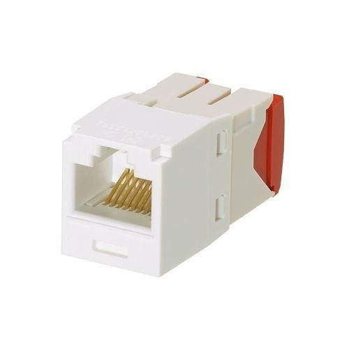 Panduit CJ5E88TGAW-24 Mini-Com Module Cat 5e UTP Keystone Jack, 8 Pos 8 Wire
