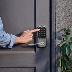 Yale YRL216-ZW2-619 Assure Lever Push-Button Keypad Lock with Z-Wave Plus, Satin Nickel