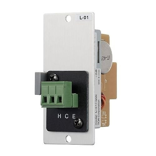 TOA L-01S TD00 Line Matching Input for 900 Series, 16 dBu Sensitivity