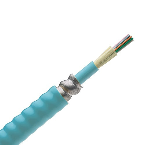 Panduit FOPPZ48Y 48-Fiber Indoor Armored Cable, OM4, 50Mu