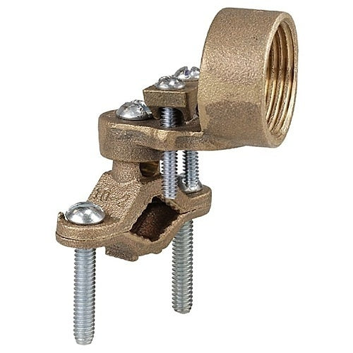 Dottie 30H Clips and Clamp, 1/2\\"-1\\" Bronze Ground Clamp with 3/4\\" Hub