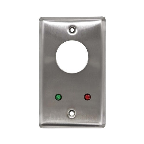 Camden CM-1220-7212 Door Controls CM-1220-7212 Key Switch, SPST N.O. and N.C. Momentary, Red and Green 12V LEDs Mounted on Faceplate