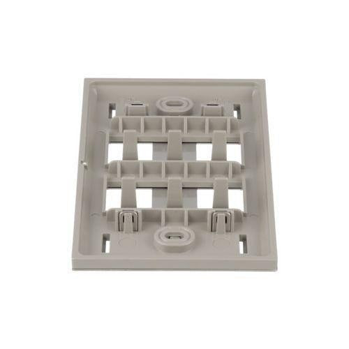 Panduit CFPL4SY Wall Plate, 4 Port Single Gang