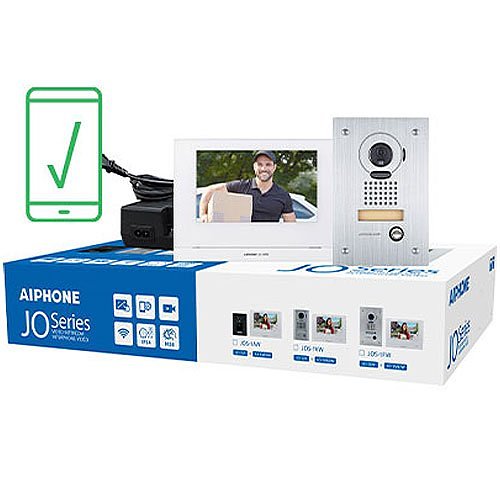 Aiphone JOS-1FW Mobile-Ready Box Set with Flush-Mount Door Station Image of AJ-JOS1FW