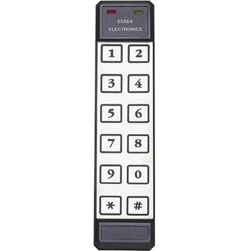 Essex KTP-162-SN KTP Series Mullion 8-Bit Word Thinline 2x6 Keypad Reader, Stainless-Steel Overlay