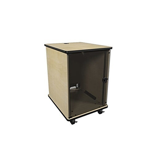 Middle Atlantic MFR-1627KM MFR Series Mobile Furniture Floor Standing Rack, 16U RMS, Knotted Maple